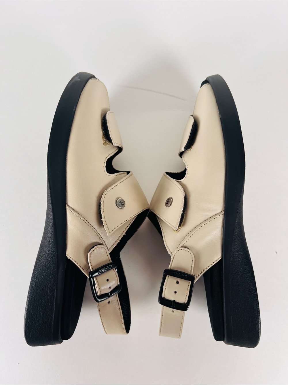 Wolky Nimes Leather Slingback Sandal in Linen Size 8 - Picture 10 of 15